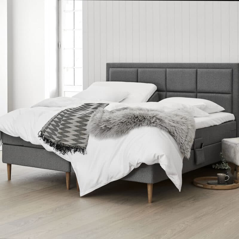 LAMA Family Elevationsseng 160x200 cm grå produkt seng